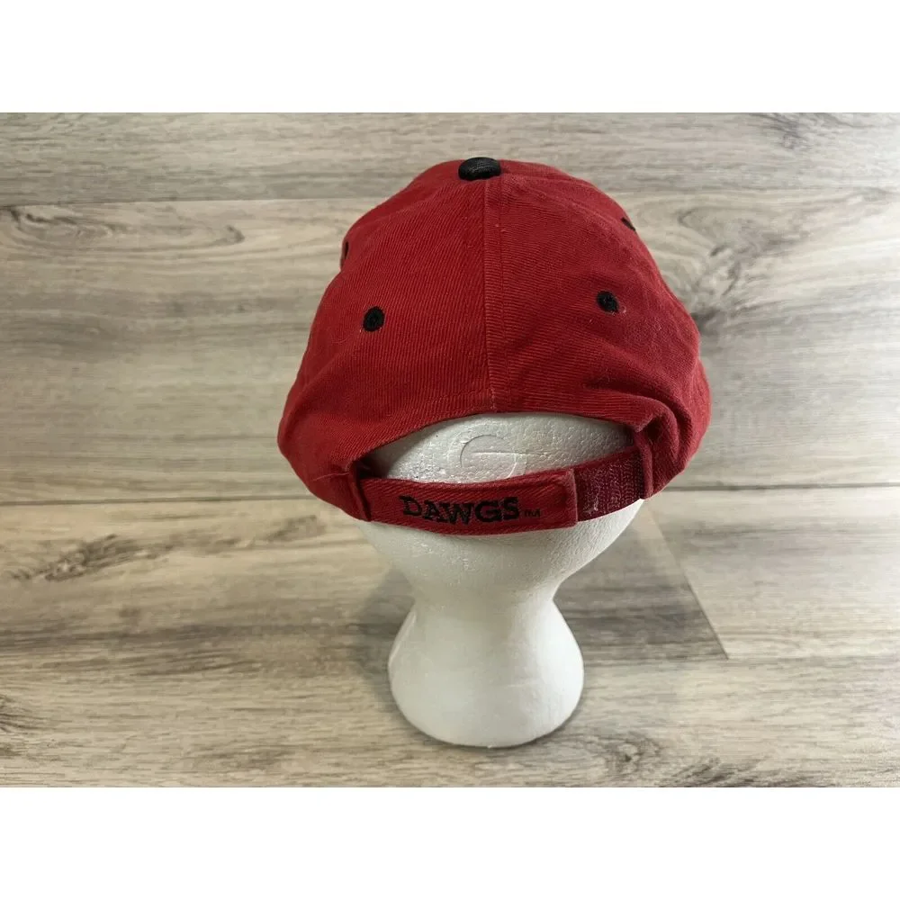 UGA Georgia Bulldogs‎ Dawgs Signatures Brand NCAA Red Strapback Cap College
